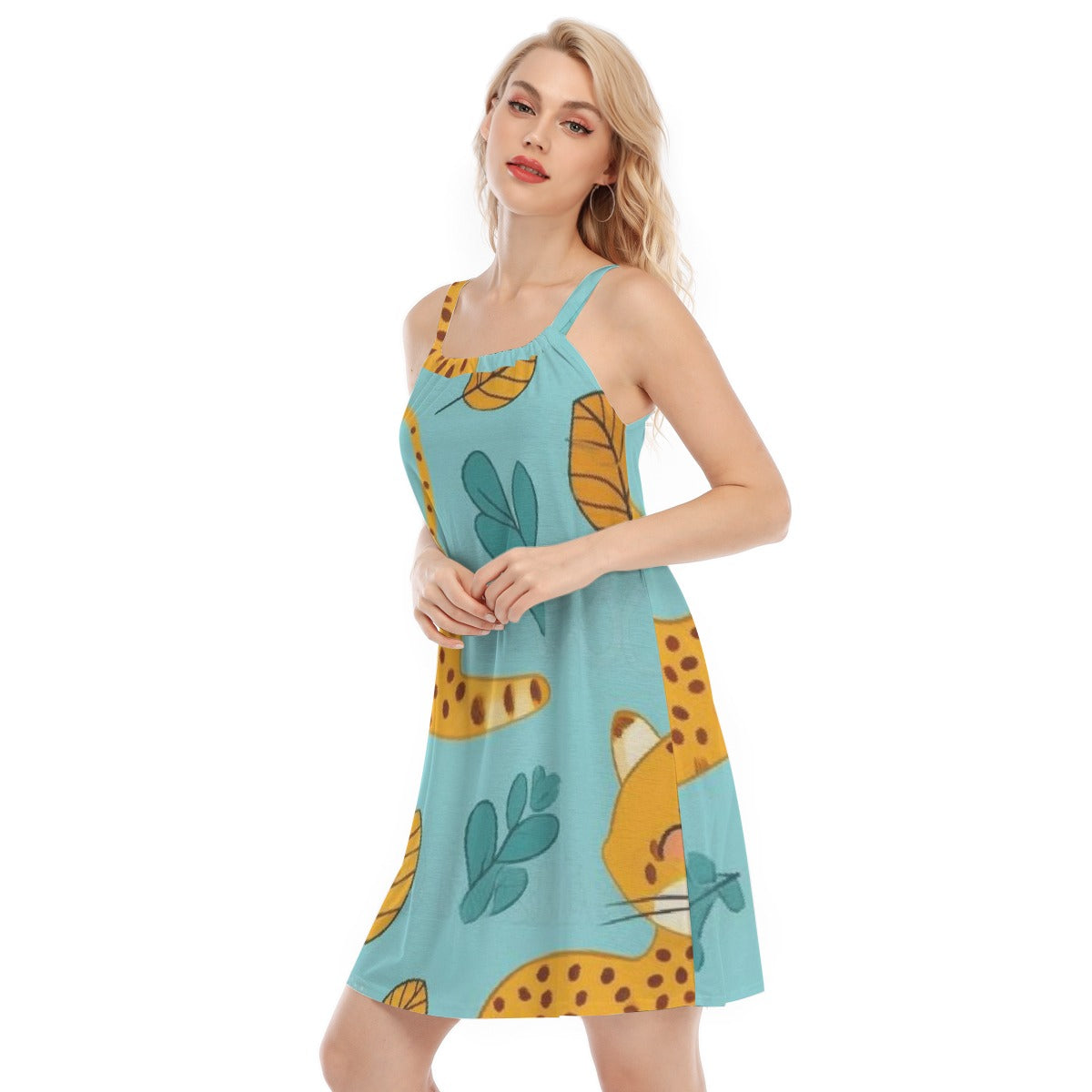 All-Over Print Women's Sleeveless Cami Dress