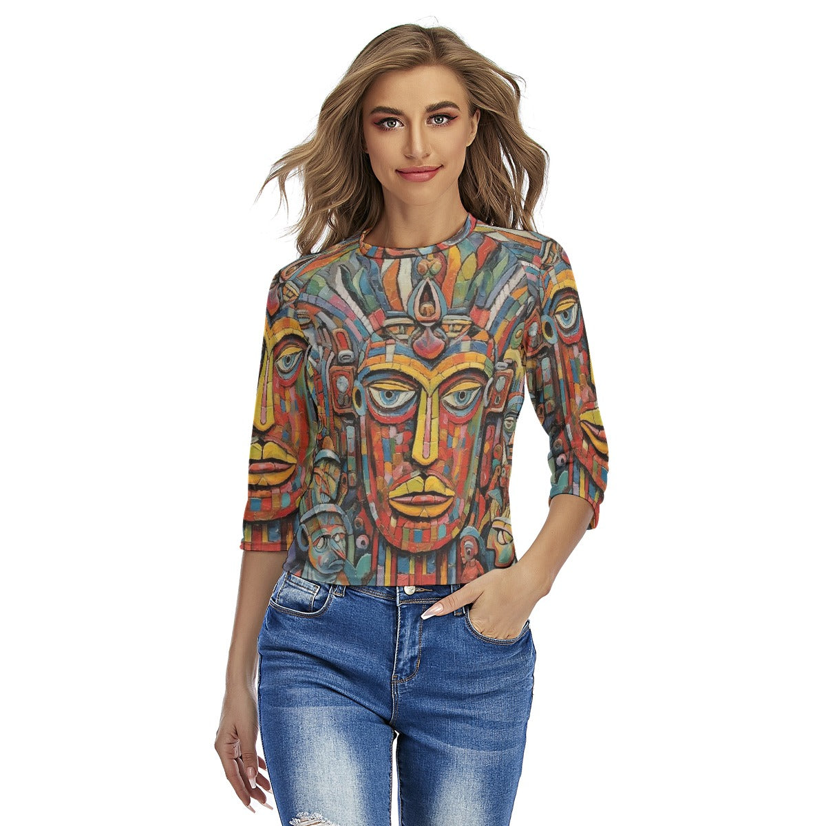 All-Over Print Women's Raglan Sleeves T-shirts