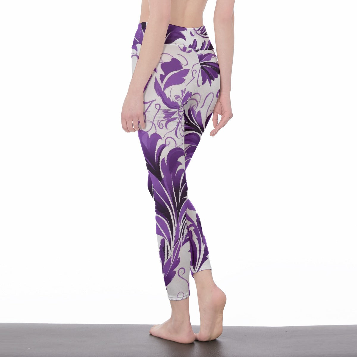 All-Over Print Women's High Waist Leggings | Side Stitch Closure