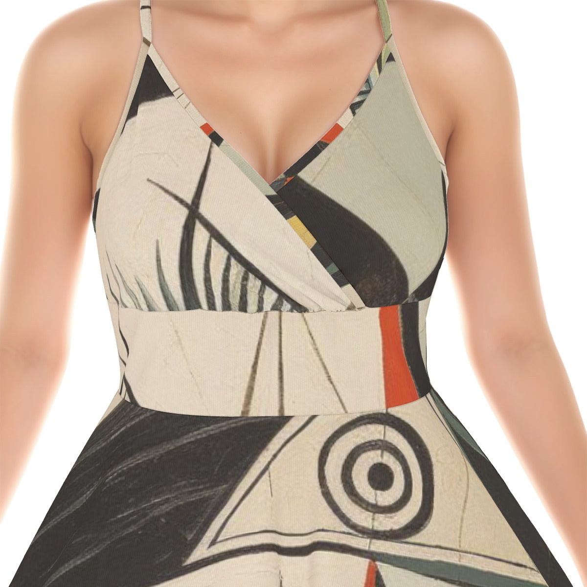 All-Over Print Women‘s Cross Cami Dress