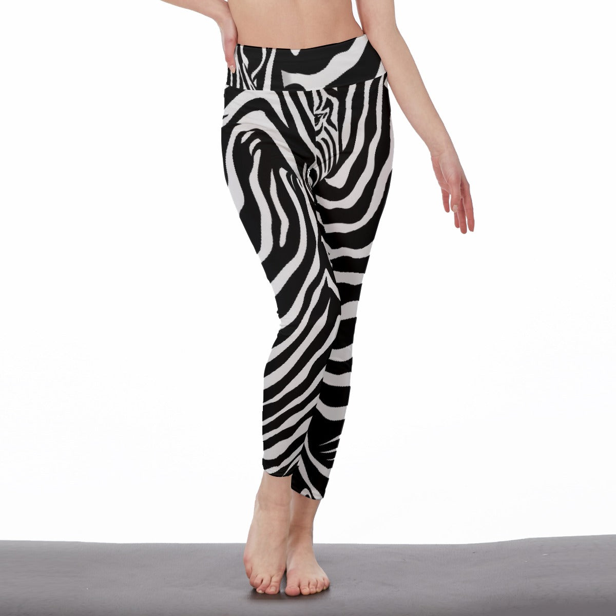 All-Over Print Women's High Waist Leggings | Side Stitch Closure