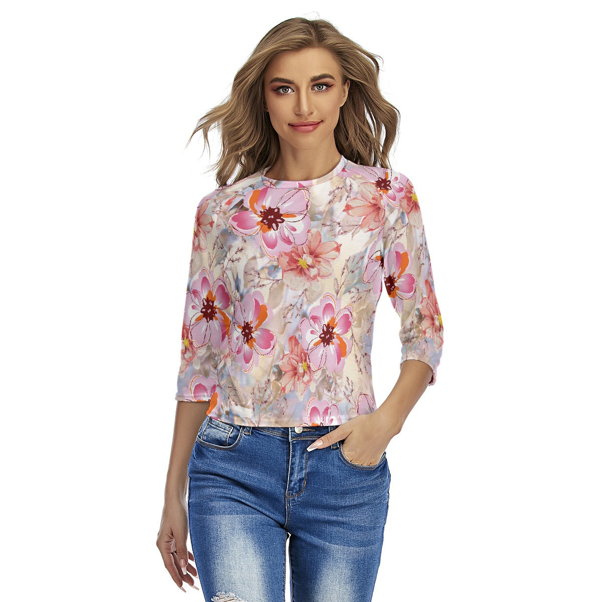 All-Over Print Women's Raglan Sleeves T-shirts