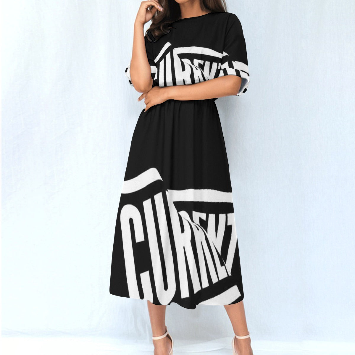 All-Over Print Women's Elastic Waist Dress