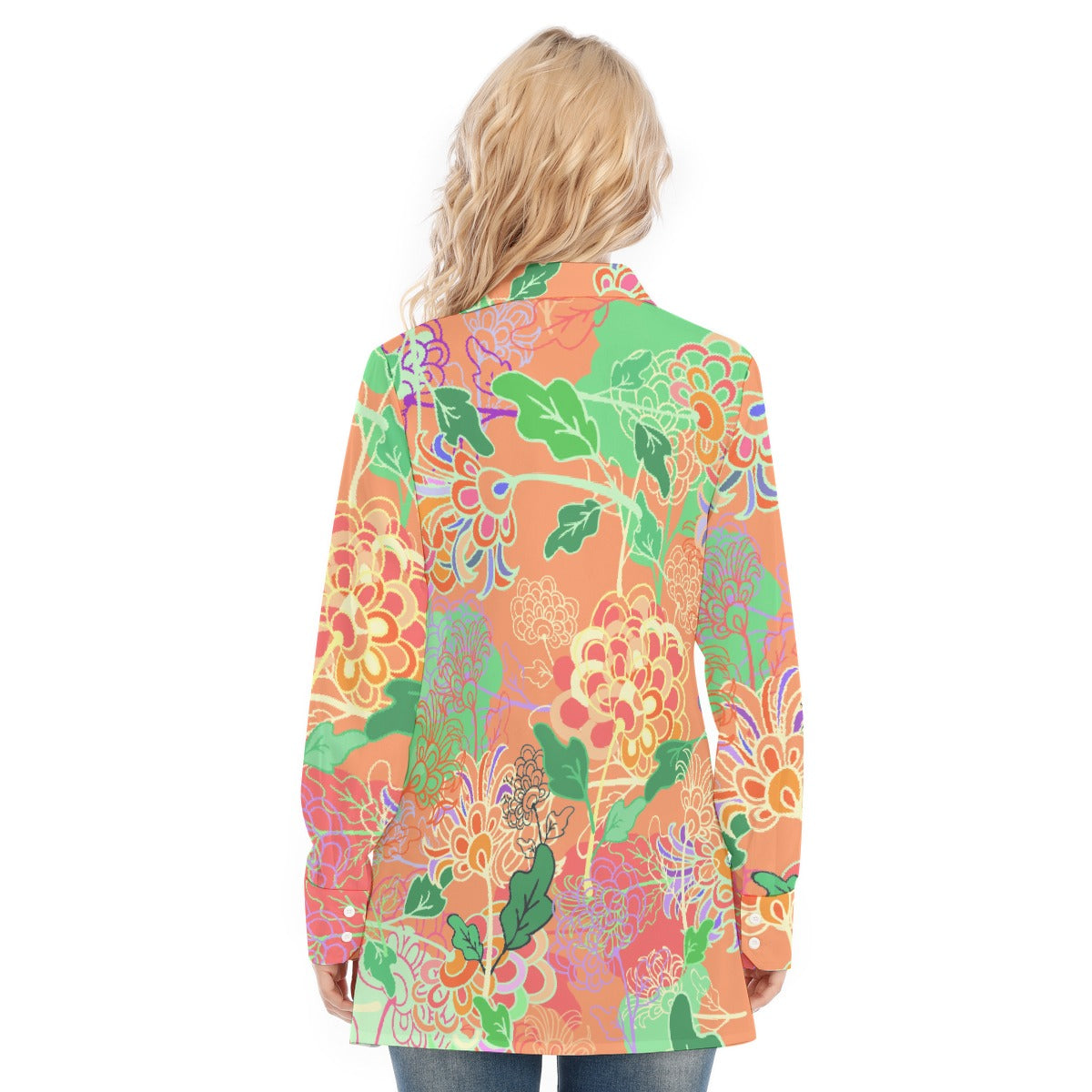 All-Over Print Women's Long Shirt