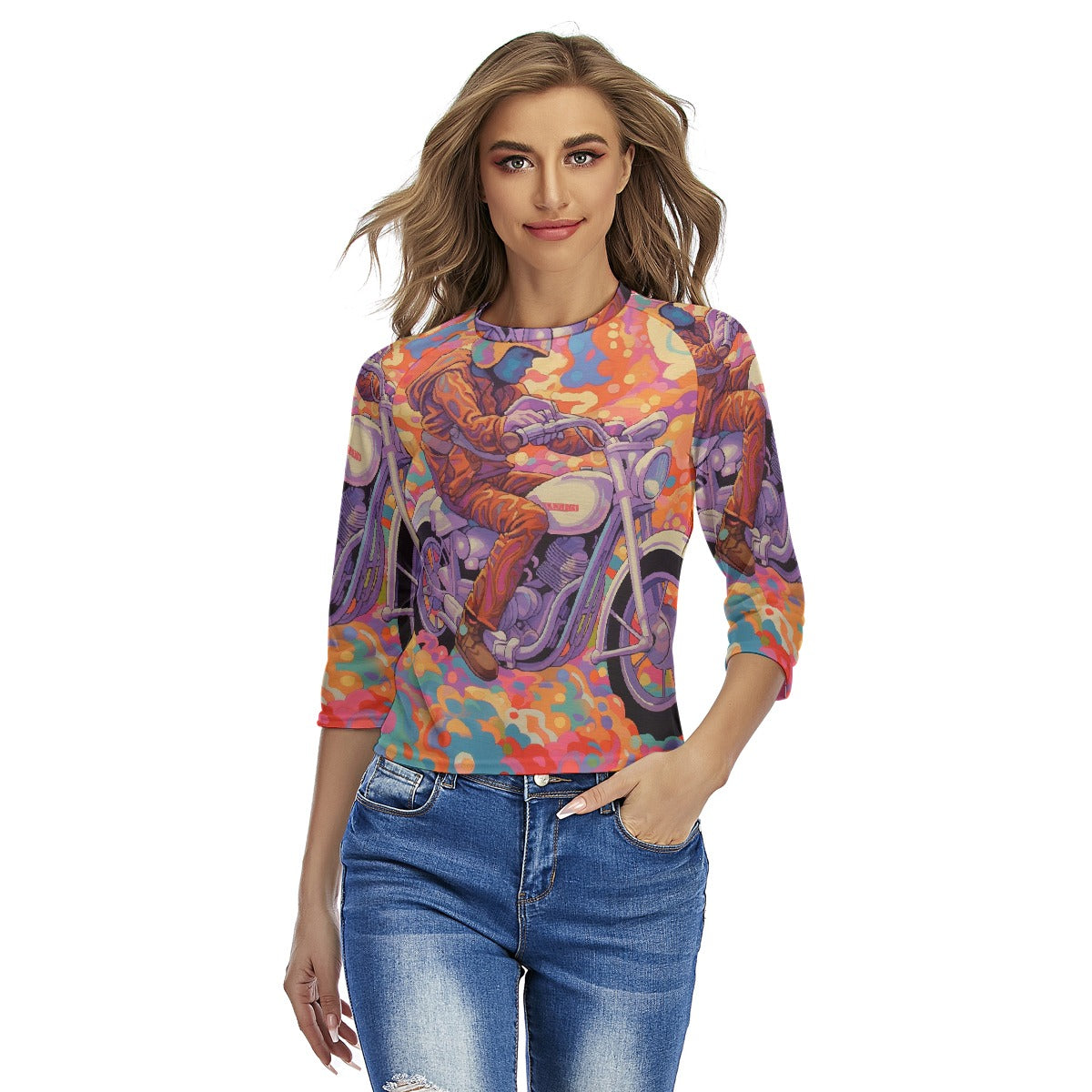 All-Over Print Women's Raglan Sleeves T-shirts