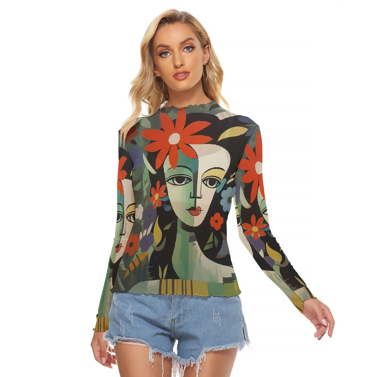 All-Over Print Women's Mesh T-shirt