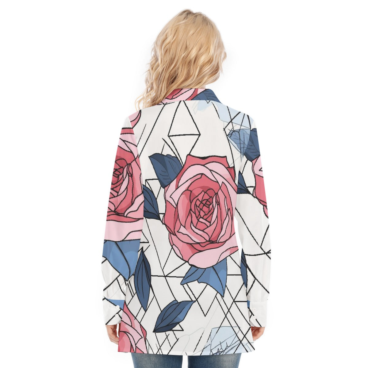 All-Over Print Women's Long Shirt