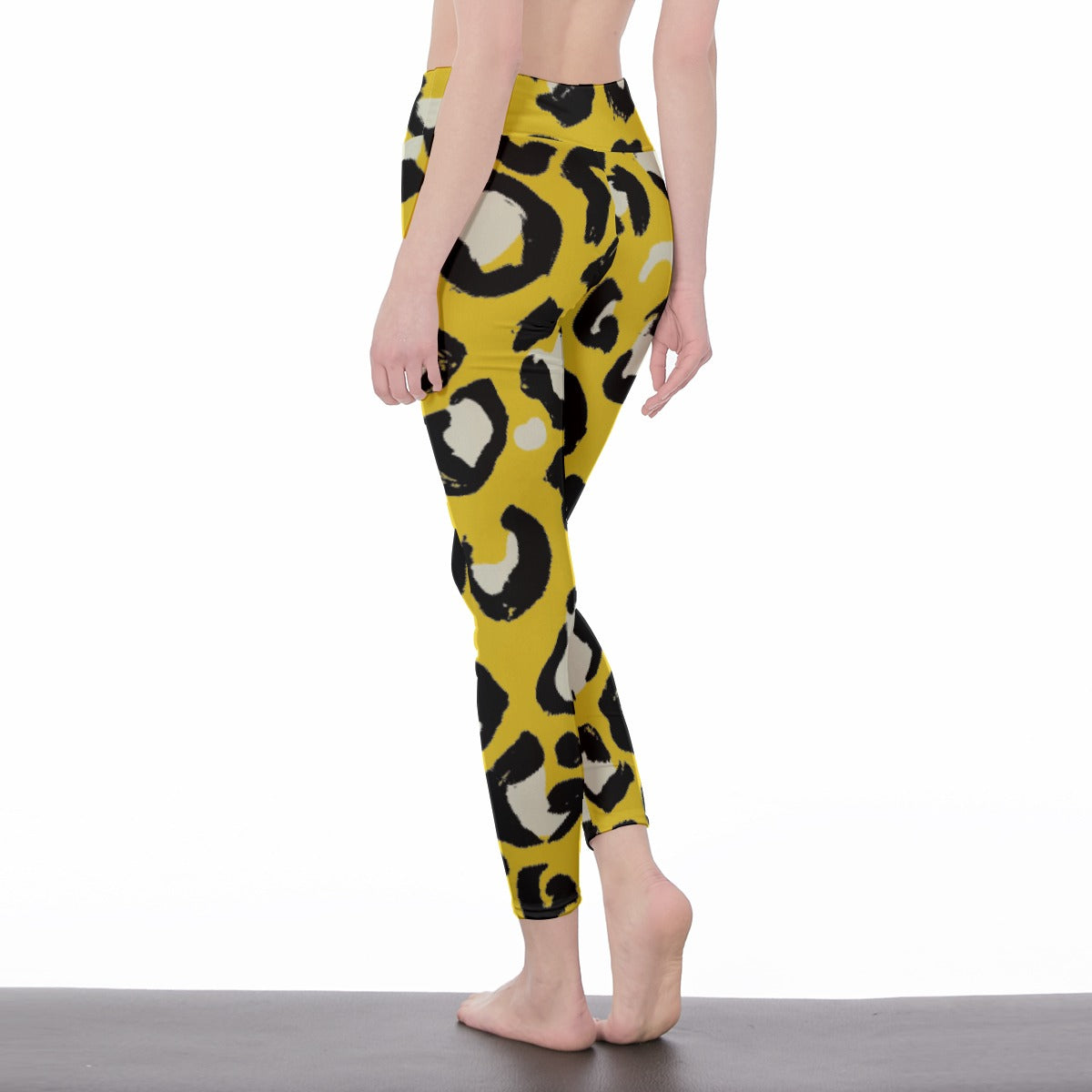 All-Over Print Women's High Waist Leggings | Side Stitch Closure