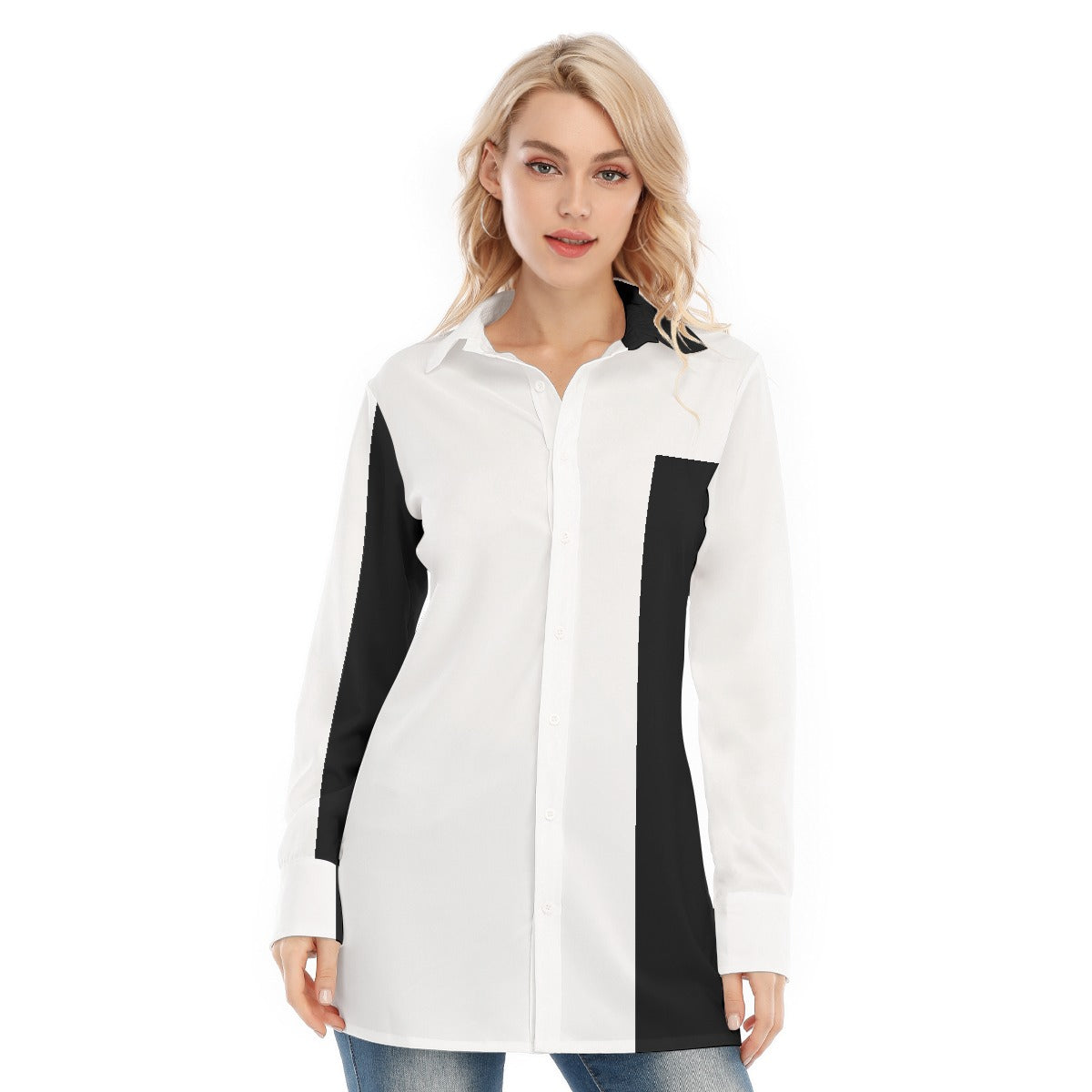 All-Over Print Women's Long Shirt