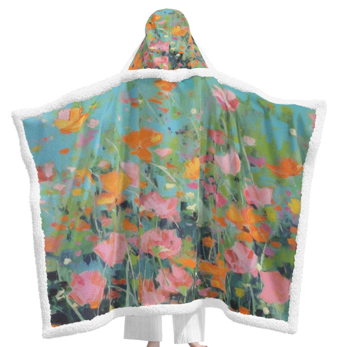 All-Over Print Unisex Wearable Hooded Blanket