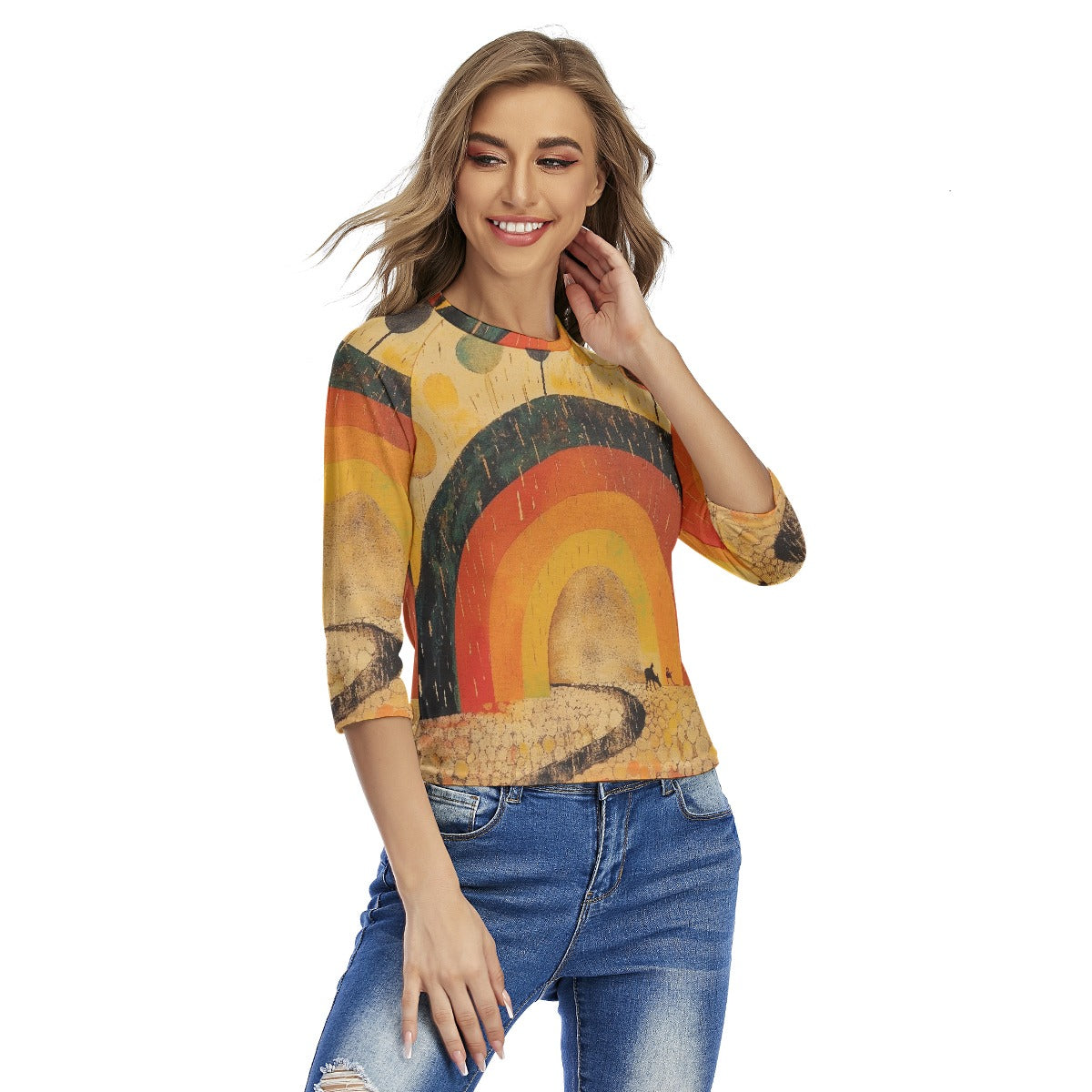 All-Over Print Women's Raglan Sleeves T-shirts