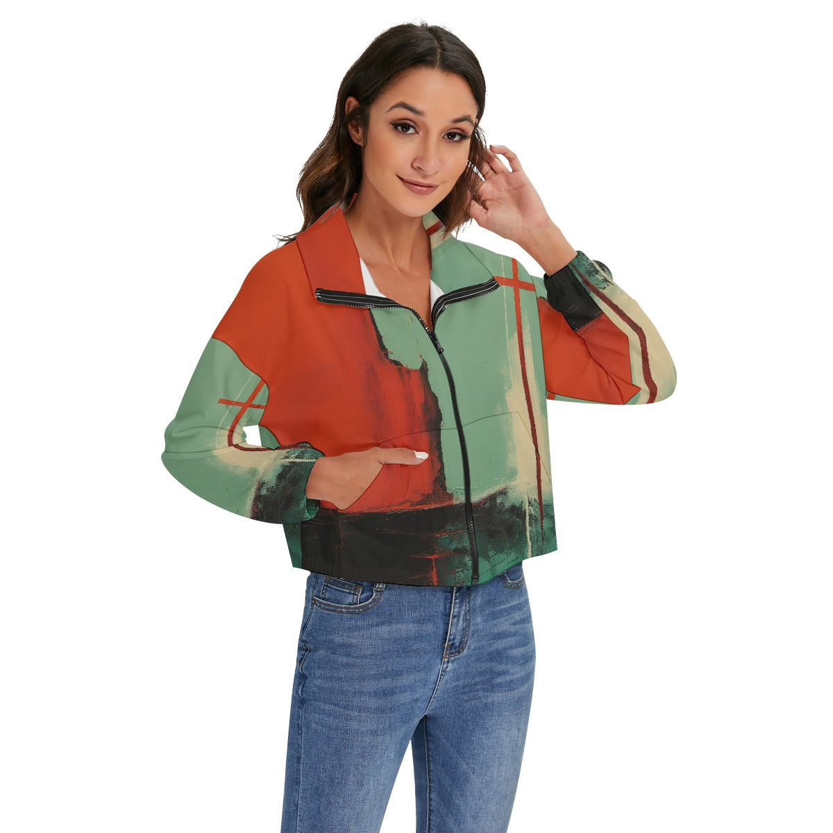 All-Over Print Women's Zip Jacket