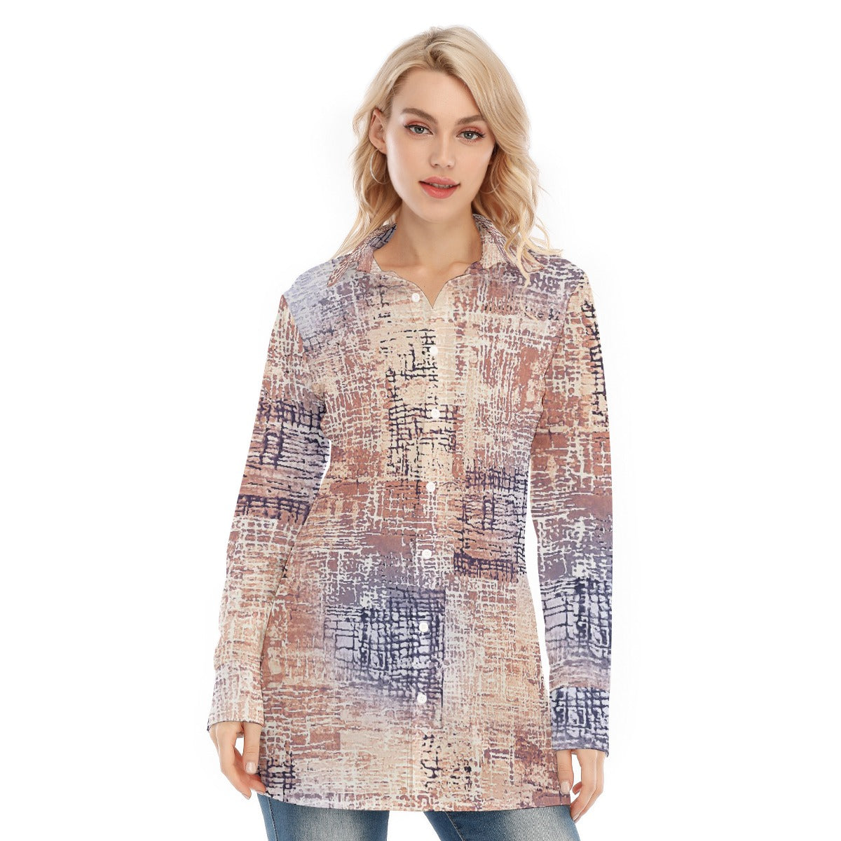 All-Over Print Women's Long Shirt