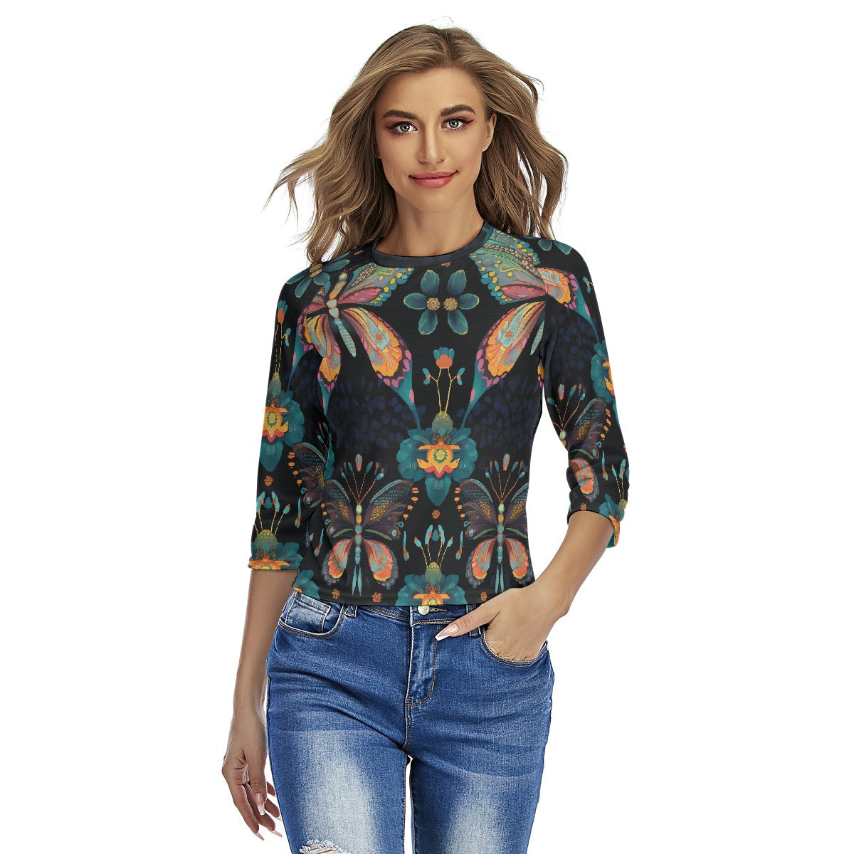 All-Over Print Women's Raglan Sleeves T-shirts