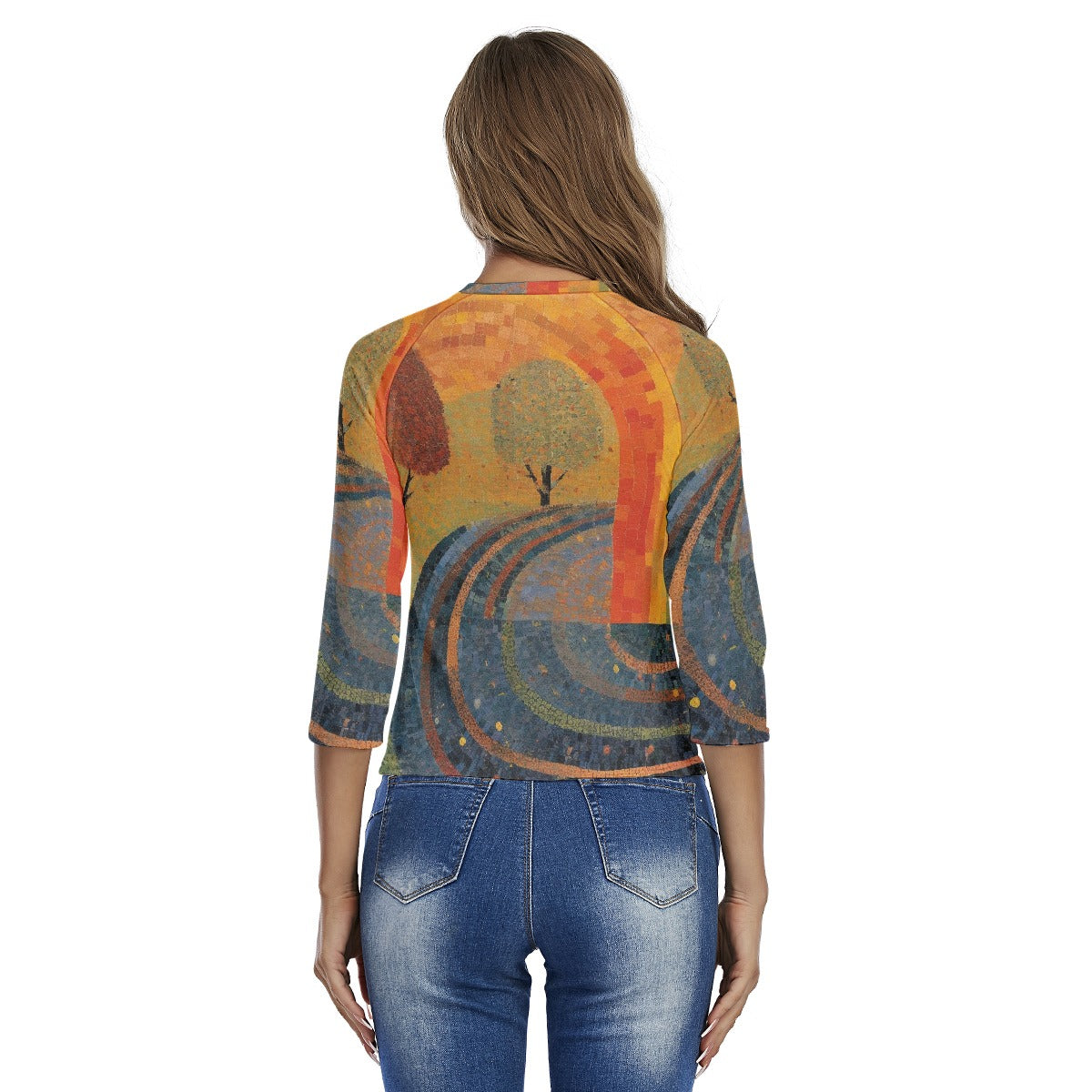 All-Over Print Women's Raglan Sleeves T-shirts