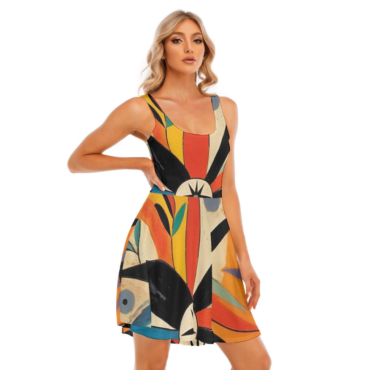 All-Over Print Women's Tank Vest Dress