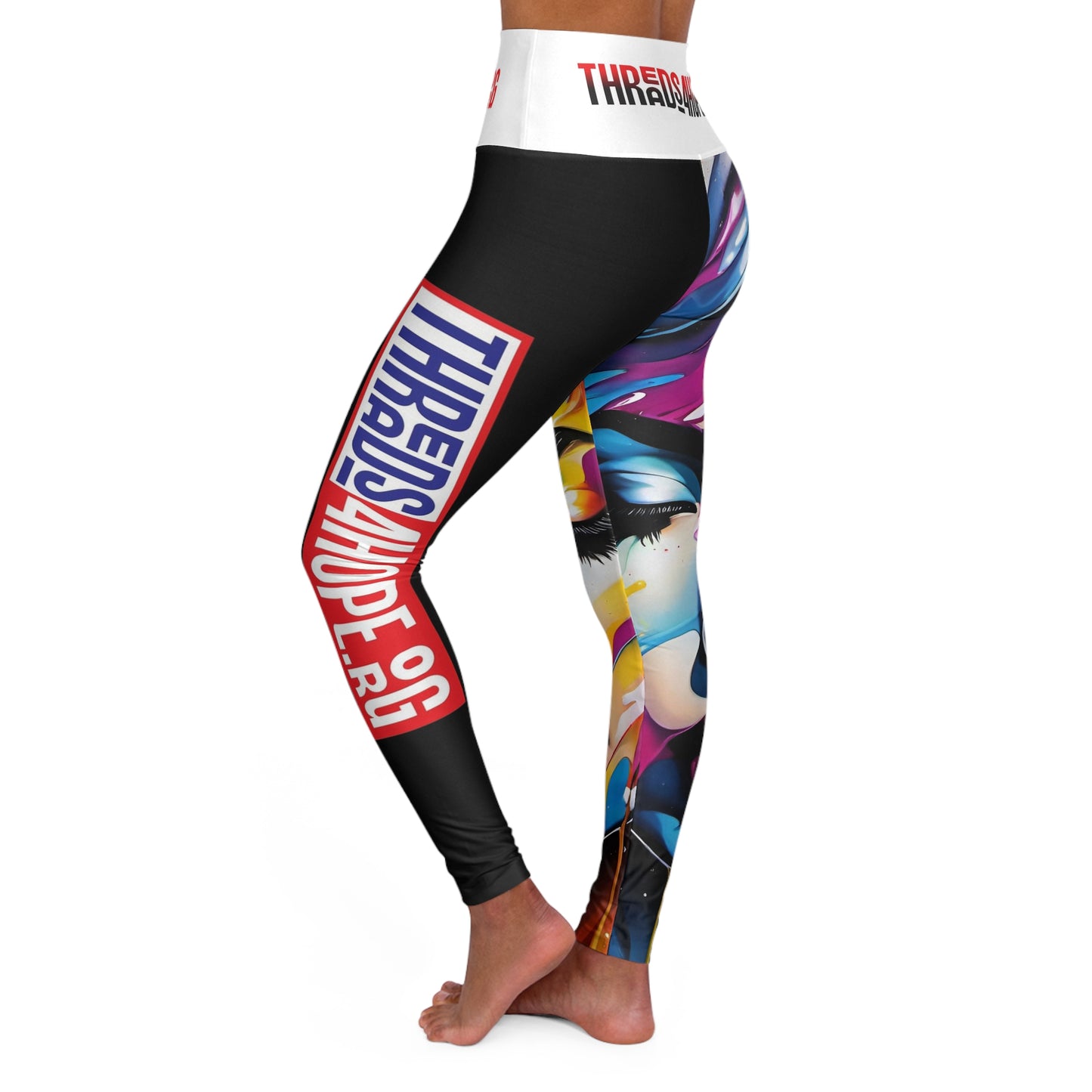 High Waisted Yoga Leggings (AOP)