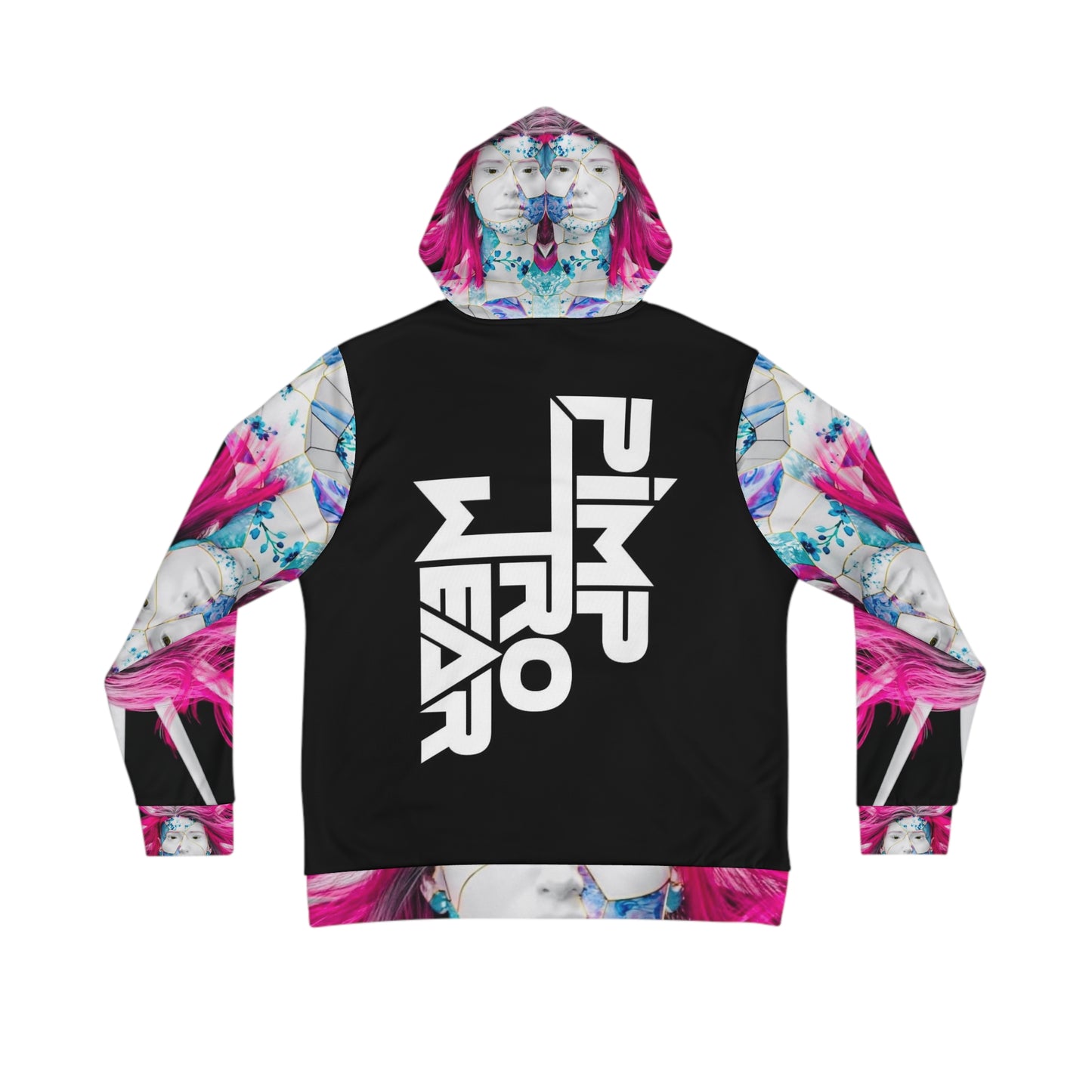 Men's Hoodie - Faced In Pink