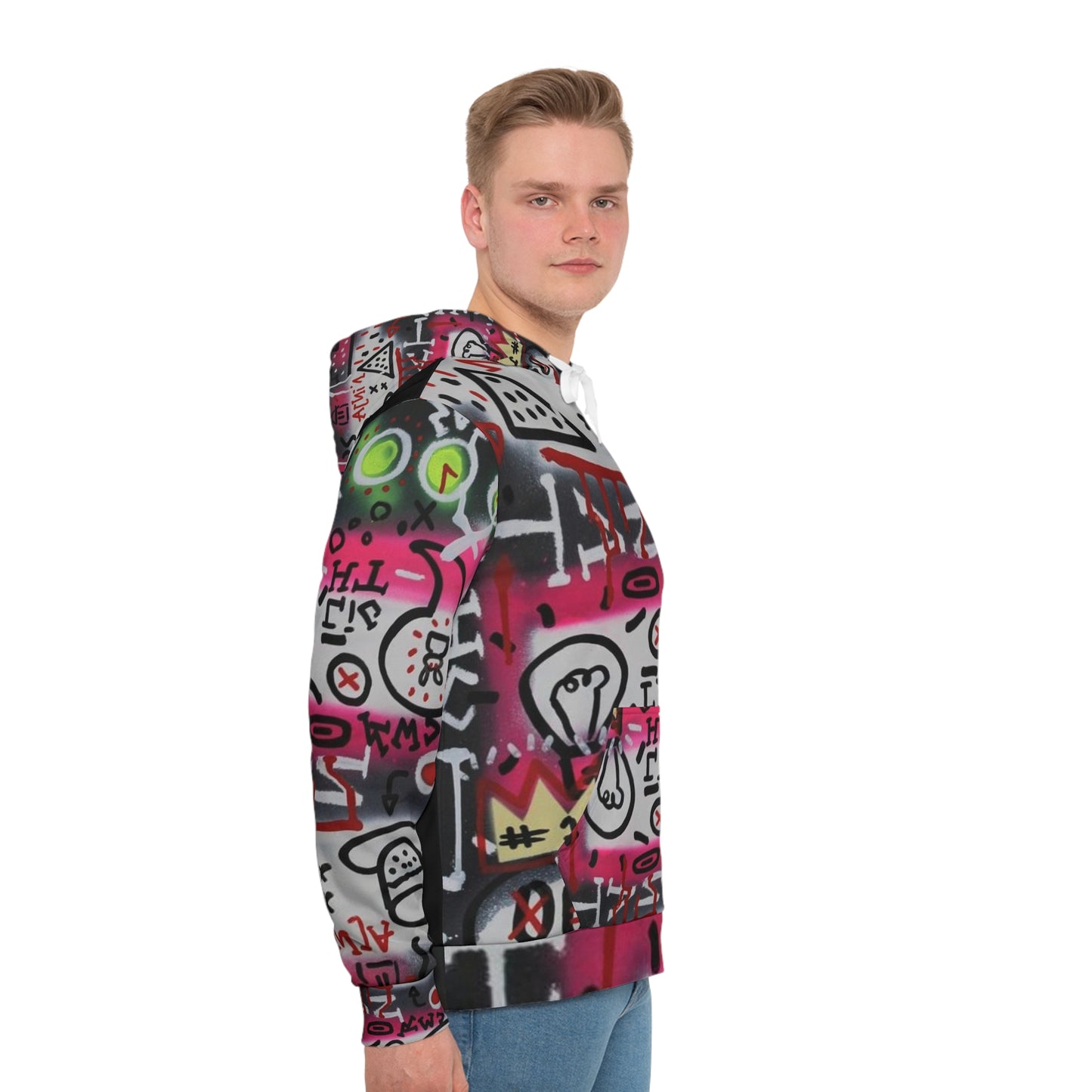 Men's Hoodie - Graffiti Caveman