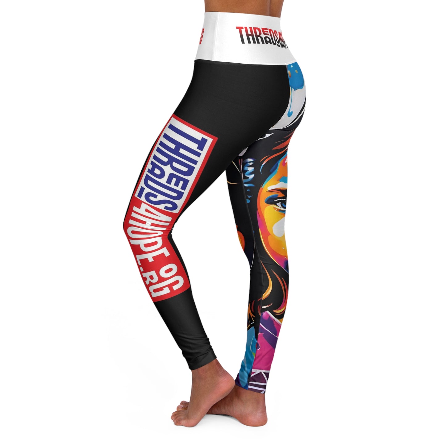 High Waisted Yoga Leggings (AOP)