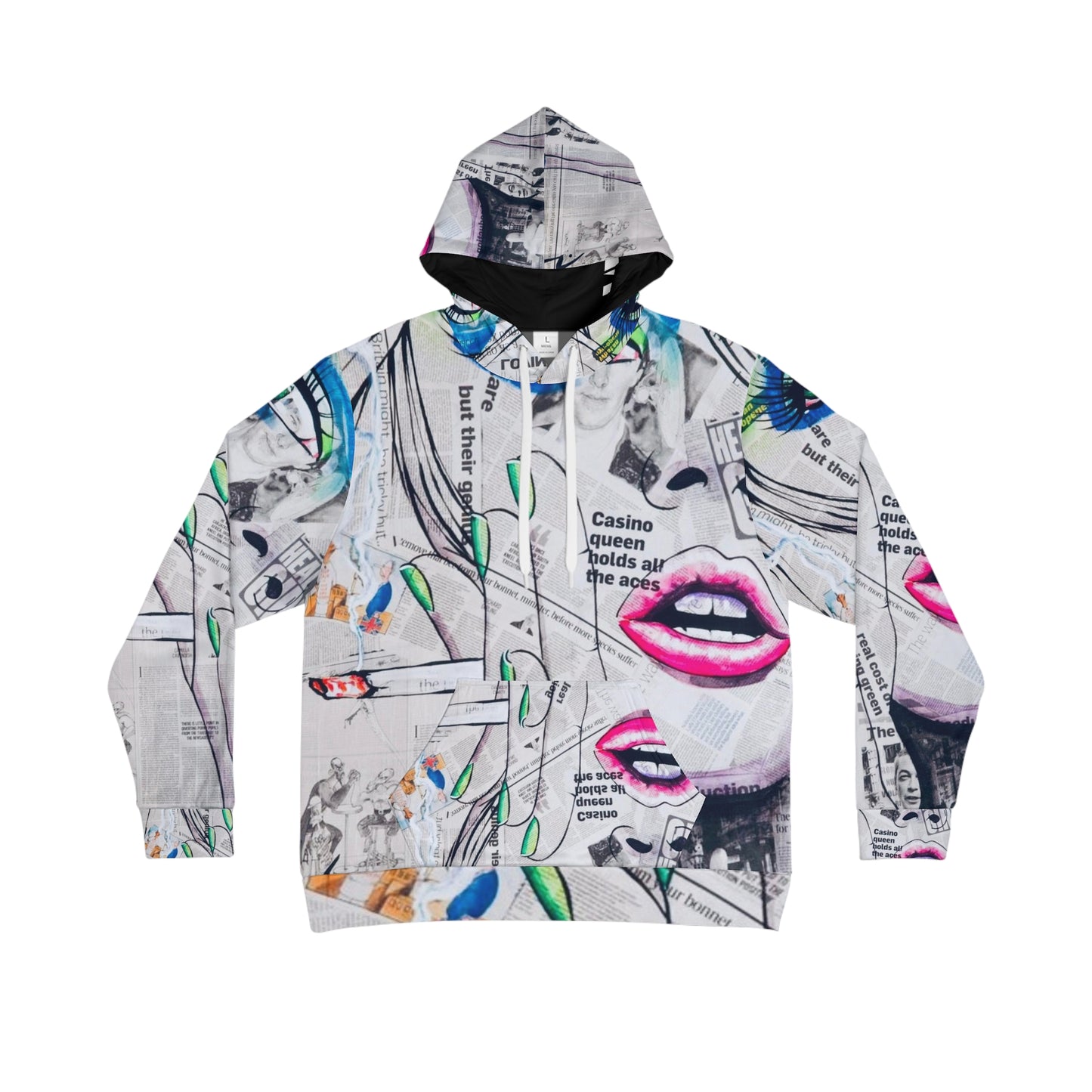 Men's Hoodie - Smoking Lips