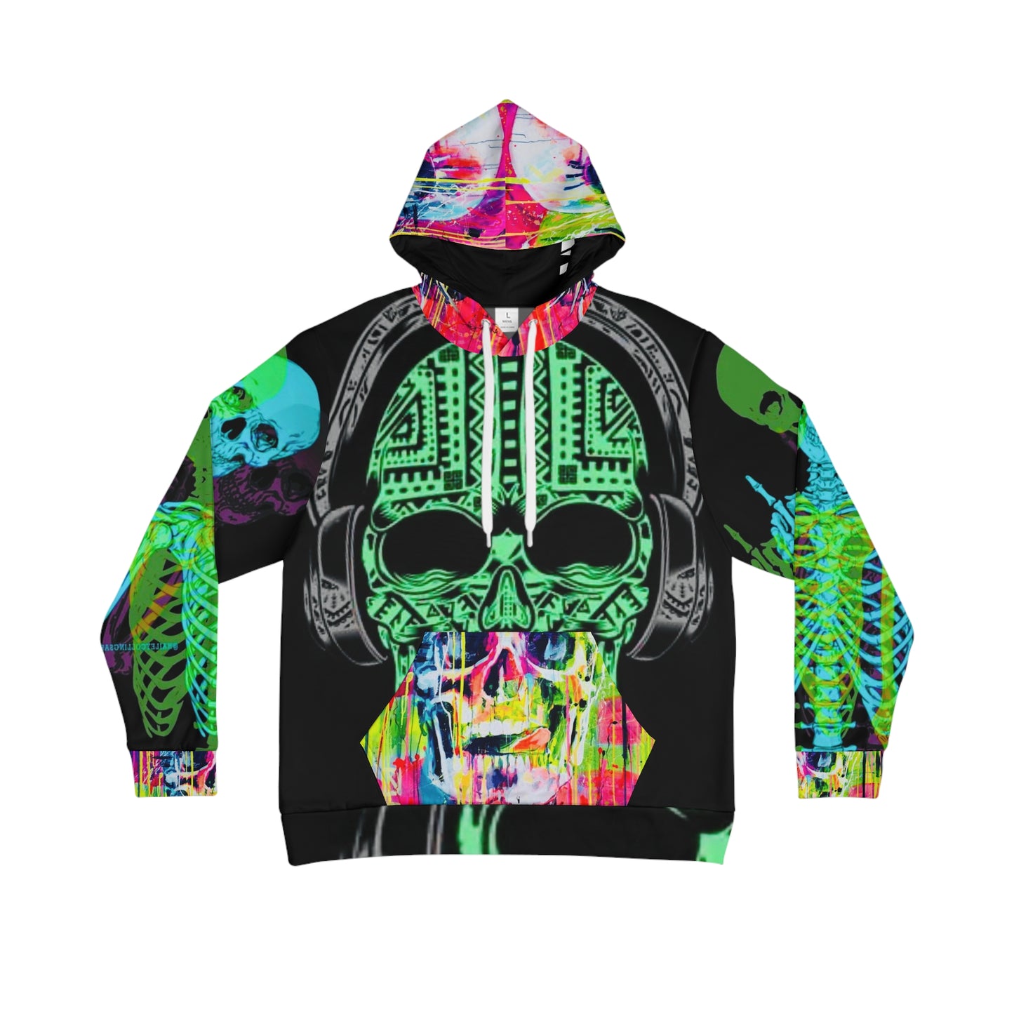 Men's Hoodie - Glowing Skull