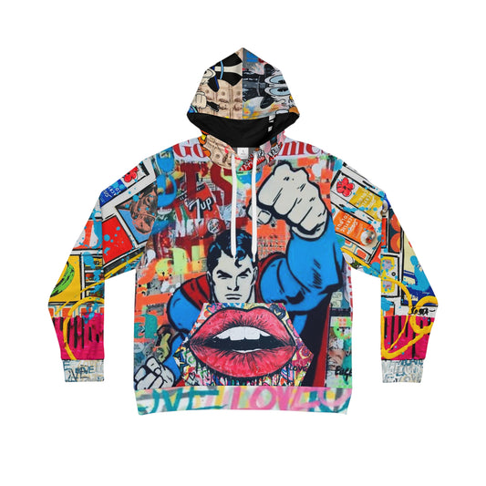 Men's Hoodie - The Super Kiss