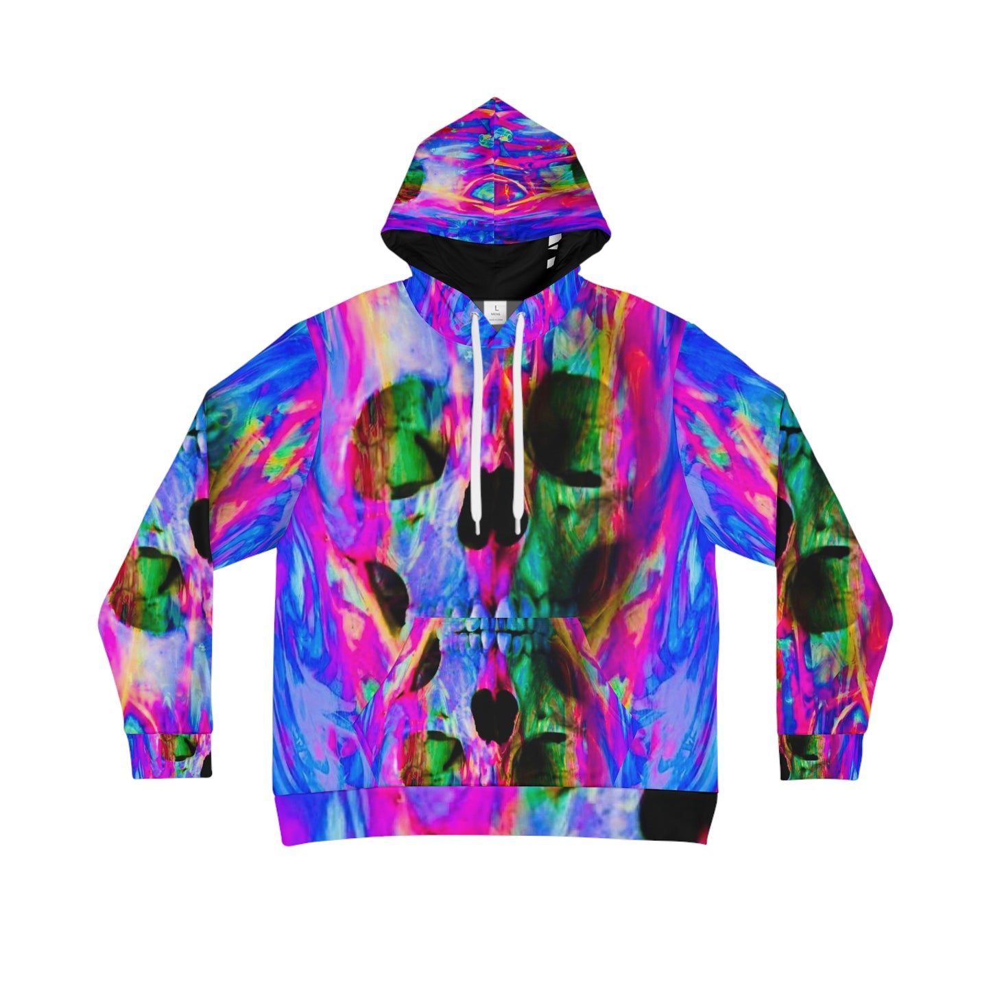 Men's Hoodie - Neon Skull