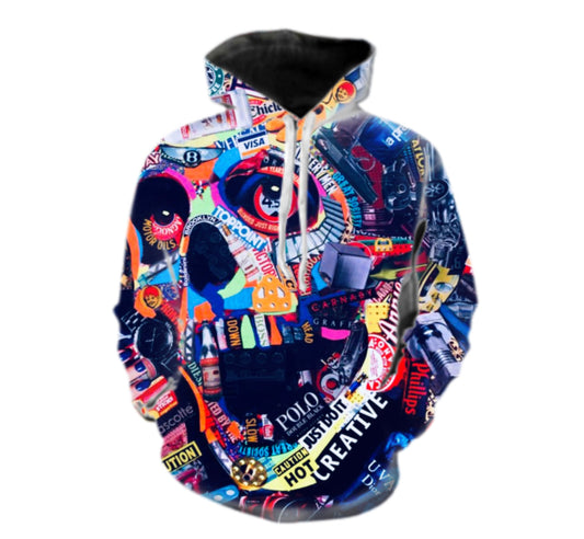 BRANDS OF SKULL HOODIE