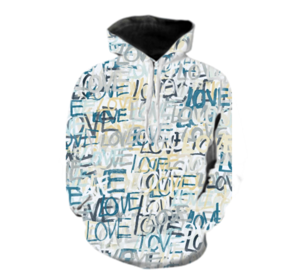 LOVE BLUE HOODIE