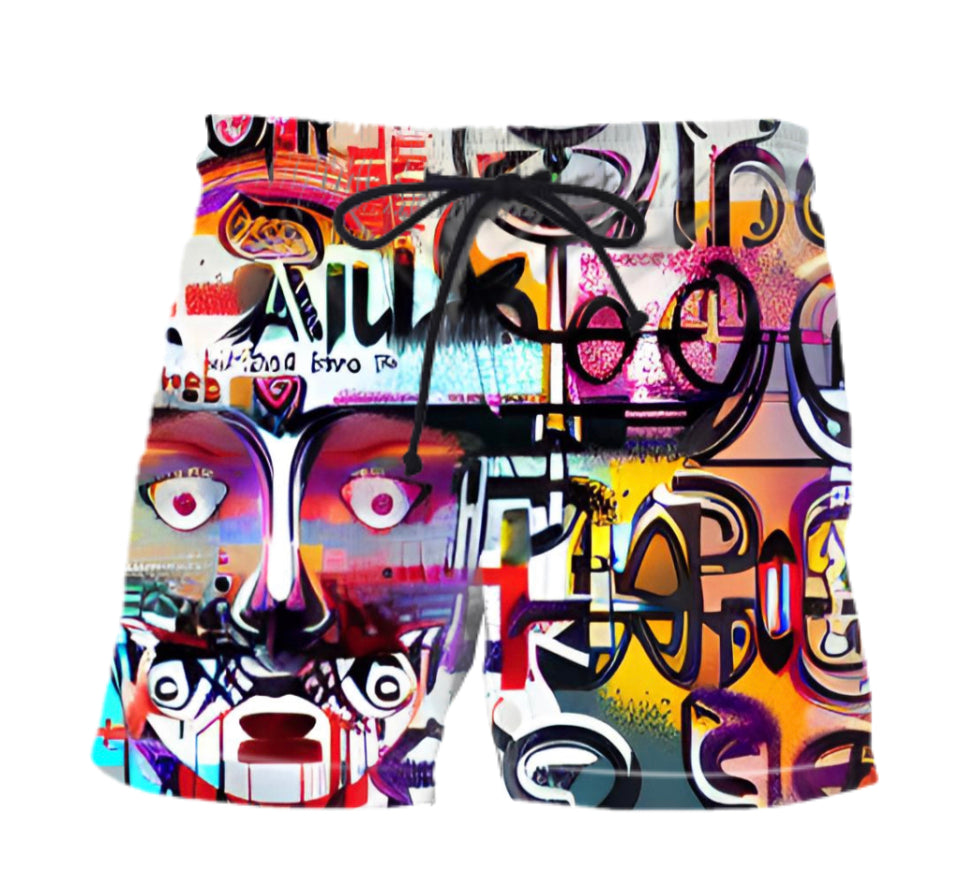 IGNORANT FACES BATHING SUIT / SHORTS