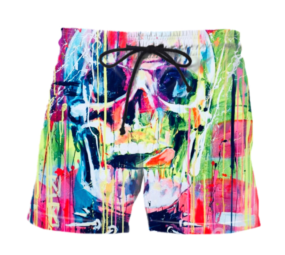 DRIPPA SKULL BATHING SUIT / SHORTS