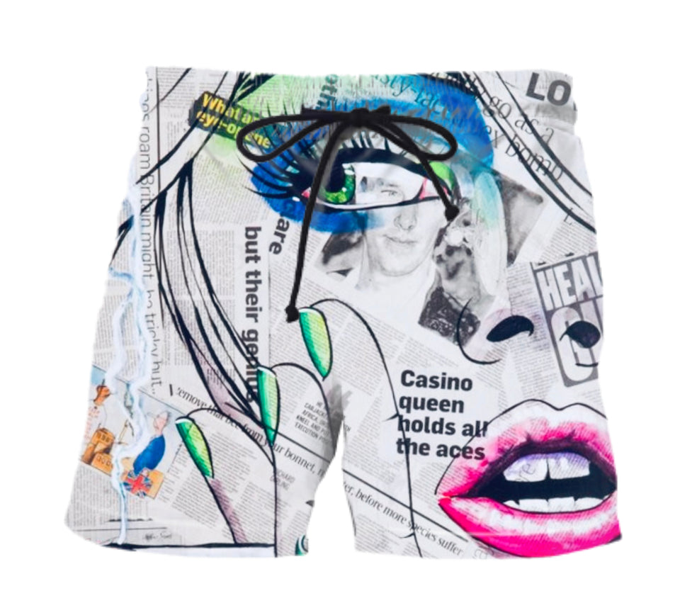 CASINO QUEEN BATHING SUIT / SHORTS