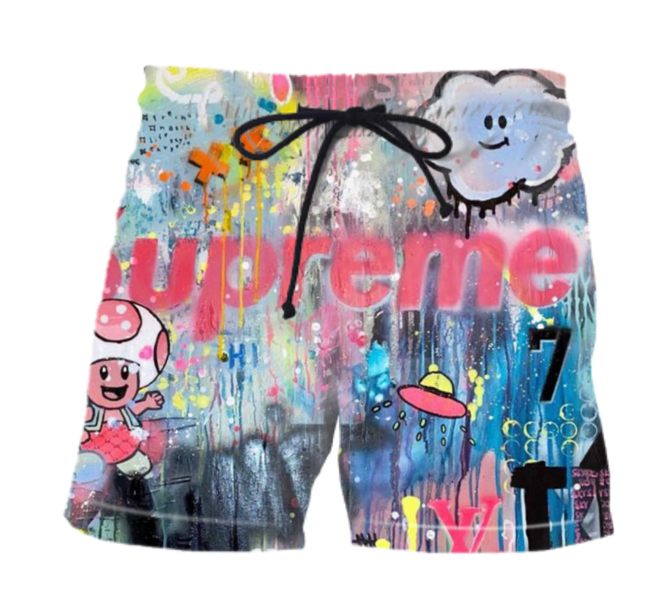 SUPREME SHROOM BATHING SUIT / SHORTS