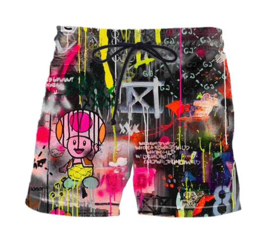 DARK SHROOM BATHING SUIT / SHORTS