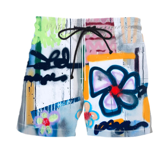 FLOWER POWER BATHING SUIT / SHORTS