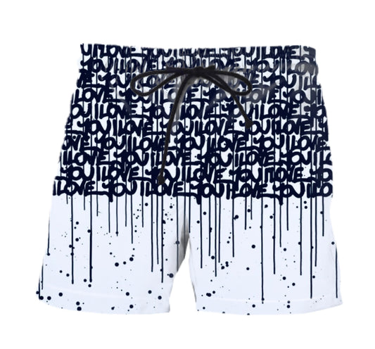 LOVE DRIP BATHING SUIT / SHORTS