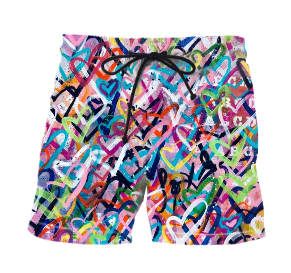 HEARTITUDE BATHING SUIT / SHORTS