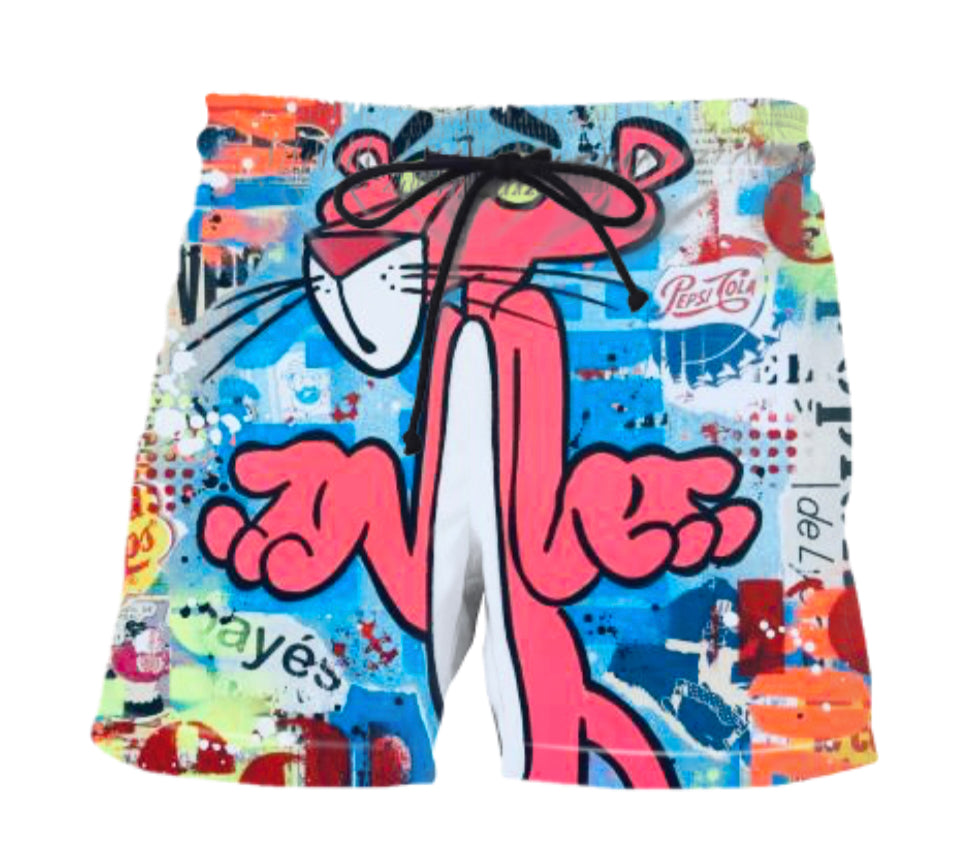 PINK PANTHER BATHING SUIT / SHORTS