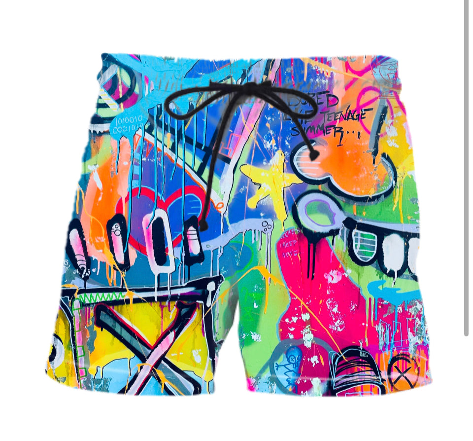 TEENAGE SUMMER BATHING SUIT / SHORTS