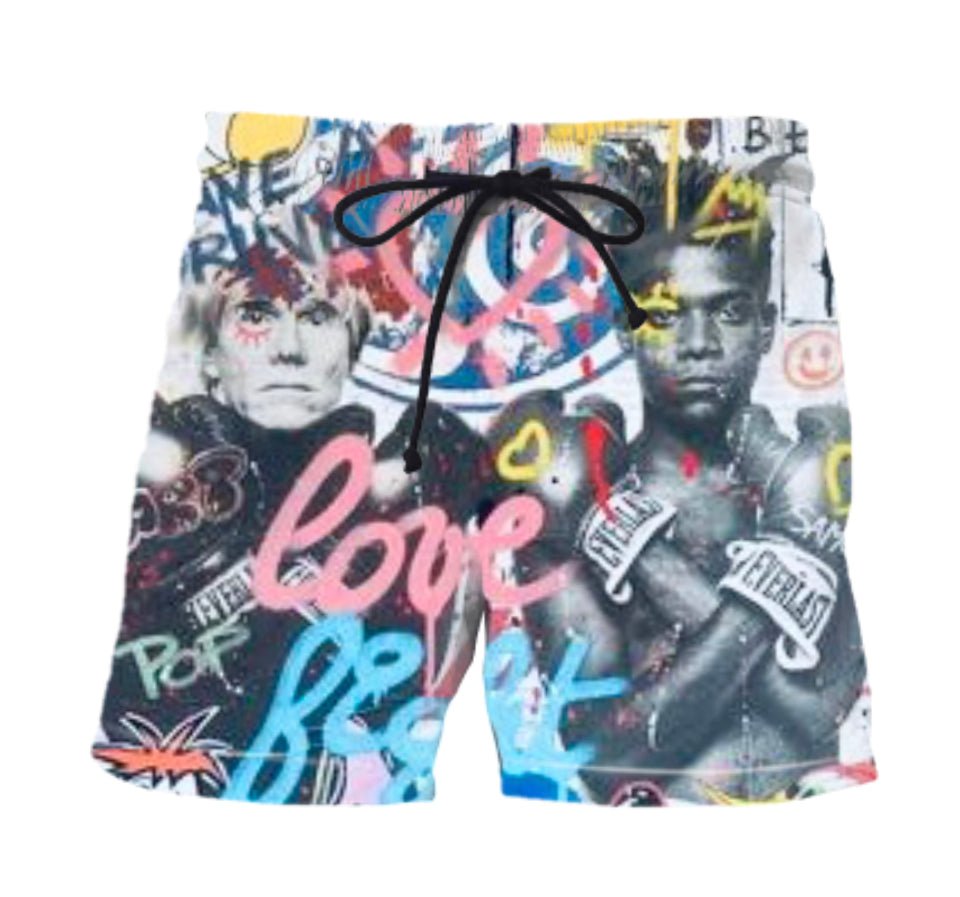 LOVE + FIGHT BATHING SUIT / SHORTS