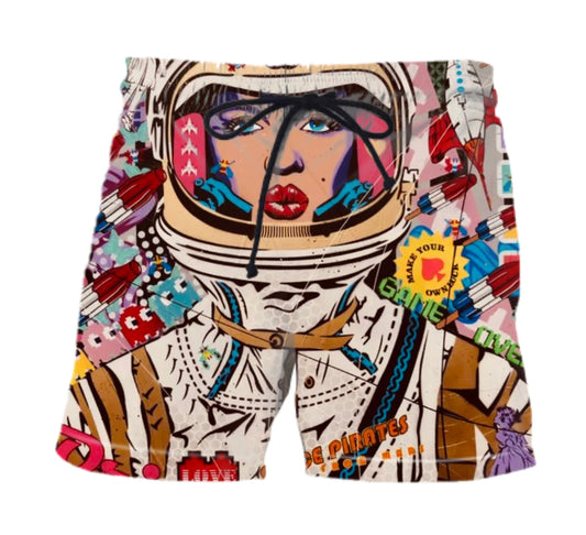 SPACE PIRATE BATHING SUIT / SHORTS