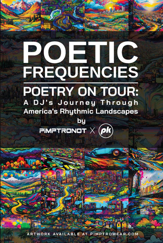 Poetic Frequencies | Poetry On Tour: A DJ's Journey Through America's Rhythmic Landscapes (Poems with Artwork) Downloadable Edition